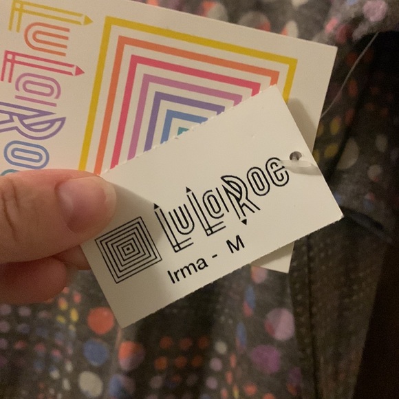 LulaRoe Medium Gray Irma with tag - Picture 2 of 4